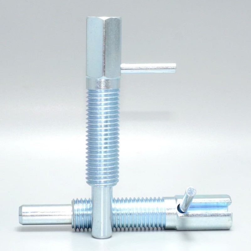2pcs Retractable Indexing Plunger Pin, M10 Stainless Steel Spring Loaded