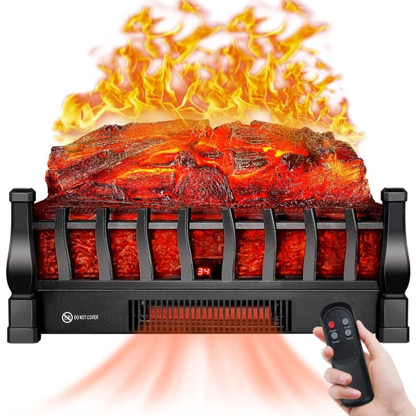 ALPACA Electric Fireplace Logs Inserts Heater with Infrared Remote Controller