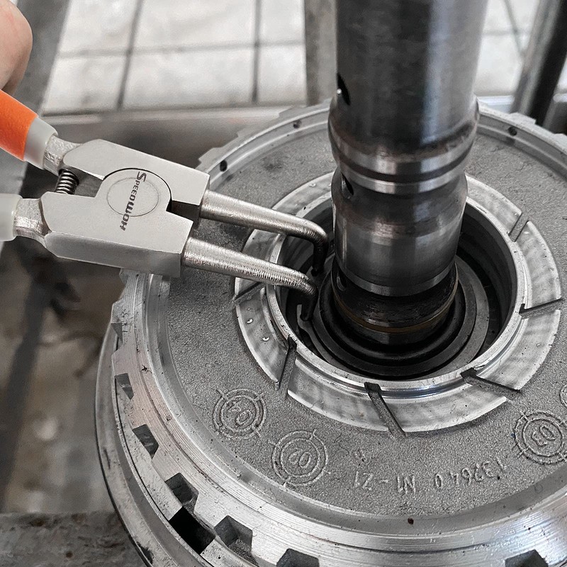 SPEEDWOX Precision Snap Ring Pliers for Axles, 90° Bent, 5.2