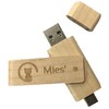 Mies' Wooden USB Memory 32GB 128GB with TypeC Interface (2