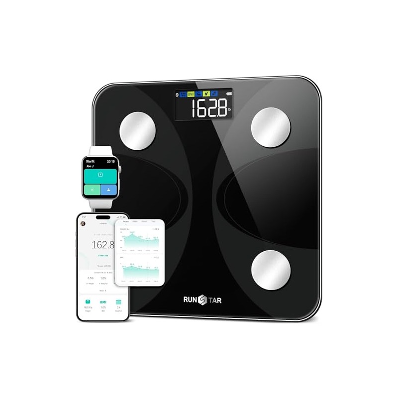 RunSTAR Body Fat Scales People with Large Display 180 kg
