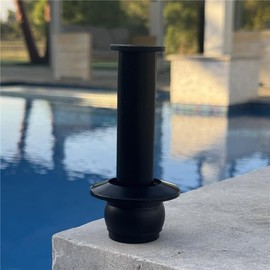 Streamline Bubbler Pool Fitting – Knock-In or Threaded – Press Fit for 1.5” Pipes – Flush Mount on Gunite – Anti-Vortex Design – Round Face – Available in White, Blue, Black, Gray (Thread-In/Blue)