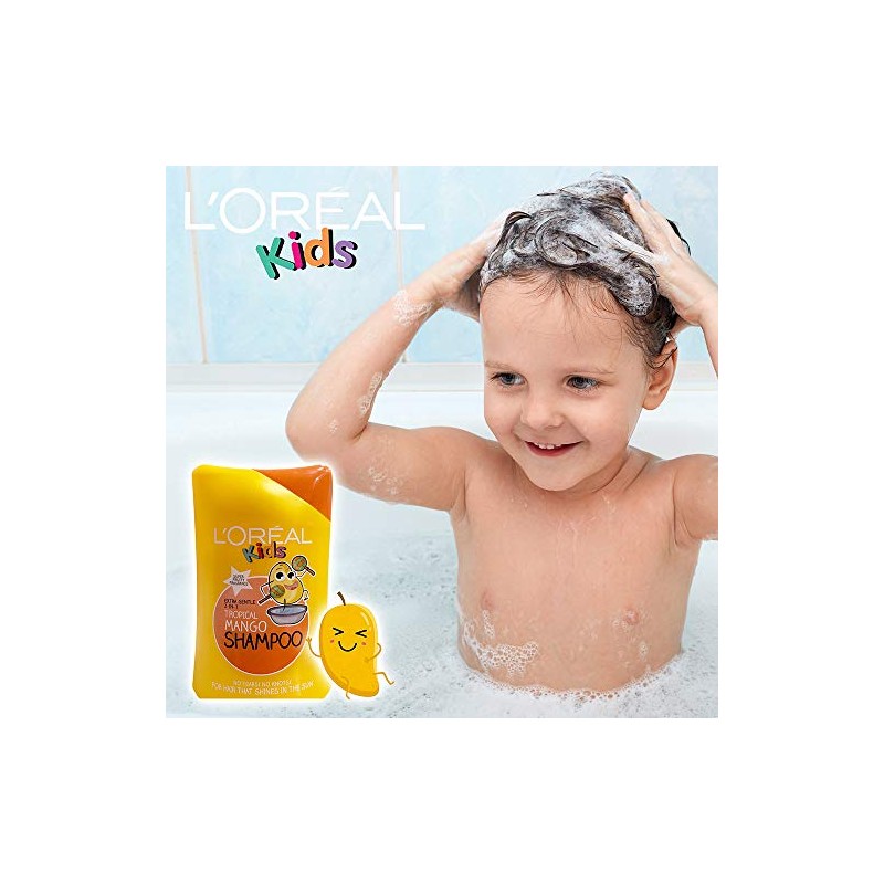 L'Oreal Kids Extra Gentle 2-In-1 Tropical Mango Shampoo, 250 ml