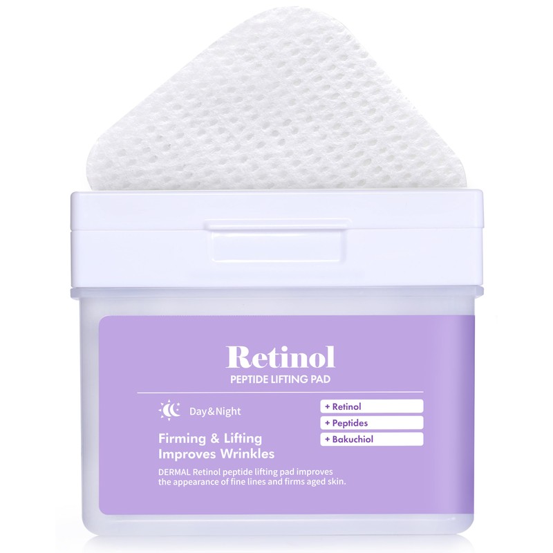 DERMAL Retinol Peptide Lifting Pad - Korean Toner Pad for