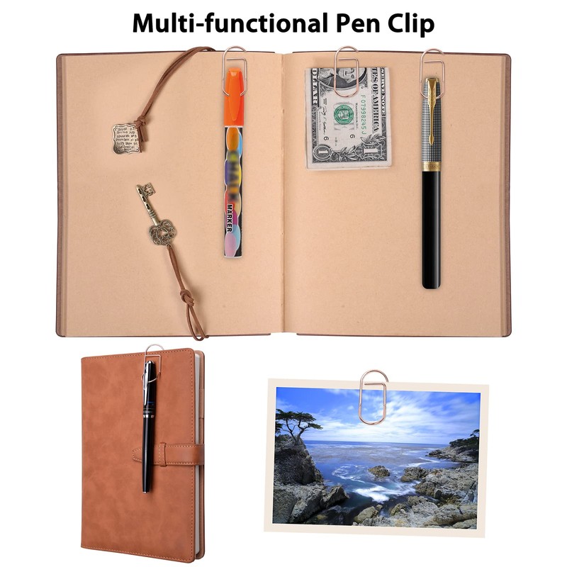 Wisdompro Pen Hook Clip, Pen Holder, Pen Clip for Notebook,