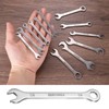 HARFINGTON Thin Combination Wrench 1/4" 30Cr13 Stainless Steel Quenching Polish