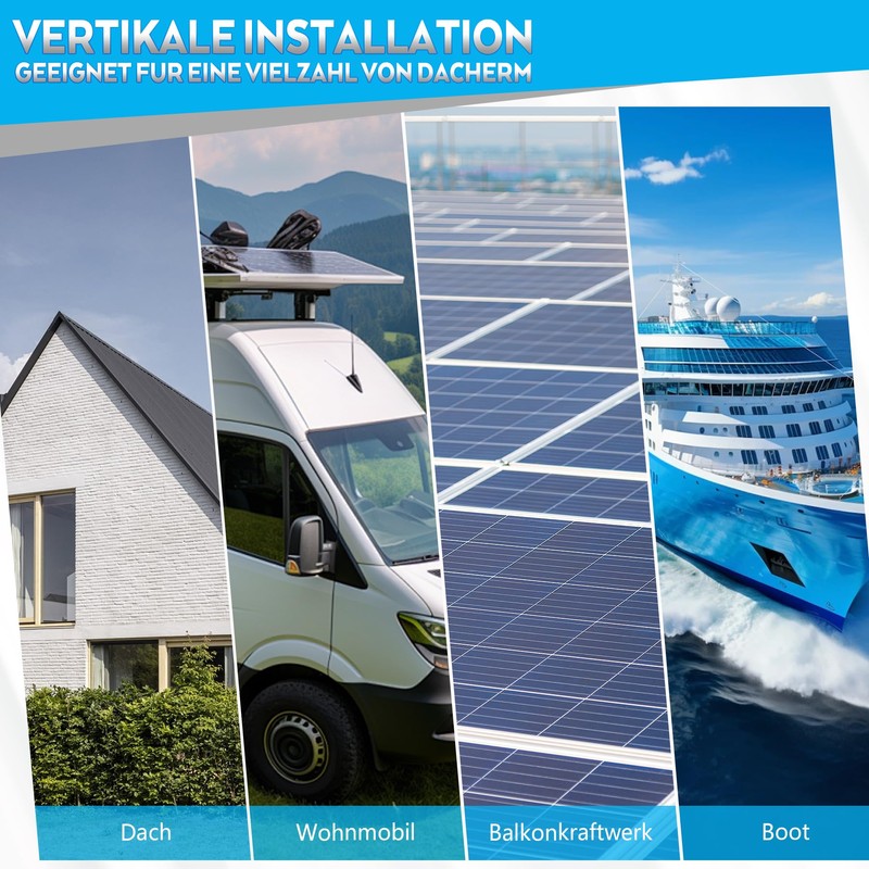 BOSYTRO PV Bracket Mounting Set, Solar Module Bracket for 2