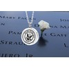 MEMORIALU Urn Ashes Necklace Stainless Steel Memorial Cremation Jewelry (NAVY