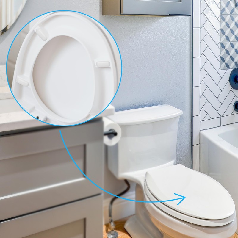 Rumyve Clean Toilet Seat Buffer, Toilet Seat Cushion Buffer, Universal