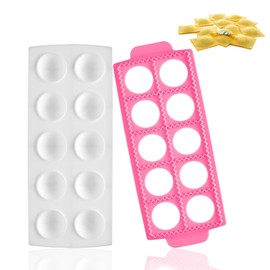 Italian Pasta Making Mold Ravioli Tray Ravioli Mold and Cutter Ravioli Mold Ravioli Stamp Portable and Great for Kitchen Home Homemade (Round)