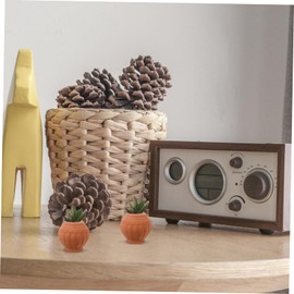 Totority 4Pcs Mini Terracotta Pots for Succulents Cute Clay Planters for Balcony Small Flower Cactus Containers for Mini Plants for Compact Spaces