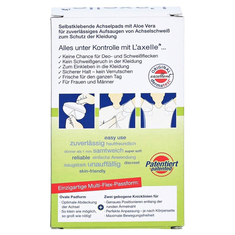 L'axelle® underarm sweat pads M 30 Pads Box