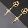 30Pcs Catholic Jesus Cross Charms Alloy Enamel Saint Benedict Medal