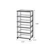 IRIS 110306 110306 5-Drawer Wide Chest, Black