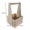 WooDeeDoo Wooden Bottle Carrier Caddy | Fits 4x 330/500 ml