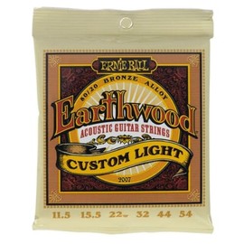 Ernie Ball Earthwood Custom Light 80/20 Bronze Acoustic Guitar Strings - 11.5-54 Gauge