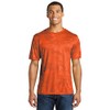 SPORT-TEK CamoHex Tee L Neon Orange