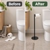 Free Standing Toilet Paper Holder, Stainless Steel Rustproof Tissue Roll