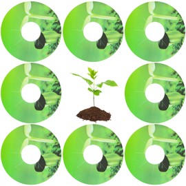 RZJSLSHANHAI 200 Pcs Seed Pot Labels PVC Seed Pot Labels Stickers, Round Peel and Stick Hydroponic Garden Basket Label for Mark Plants and Understand Plant Growth