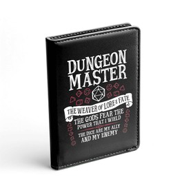 JOHSBYD Dungeon Master Leather Notebook for DM Gift Dungeons and Dragons Leather Journal Notebook RPG Gift Gamer Gift for Dungeon Masters Fans Gift (Dungeon Master)