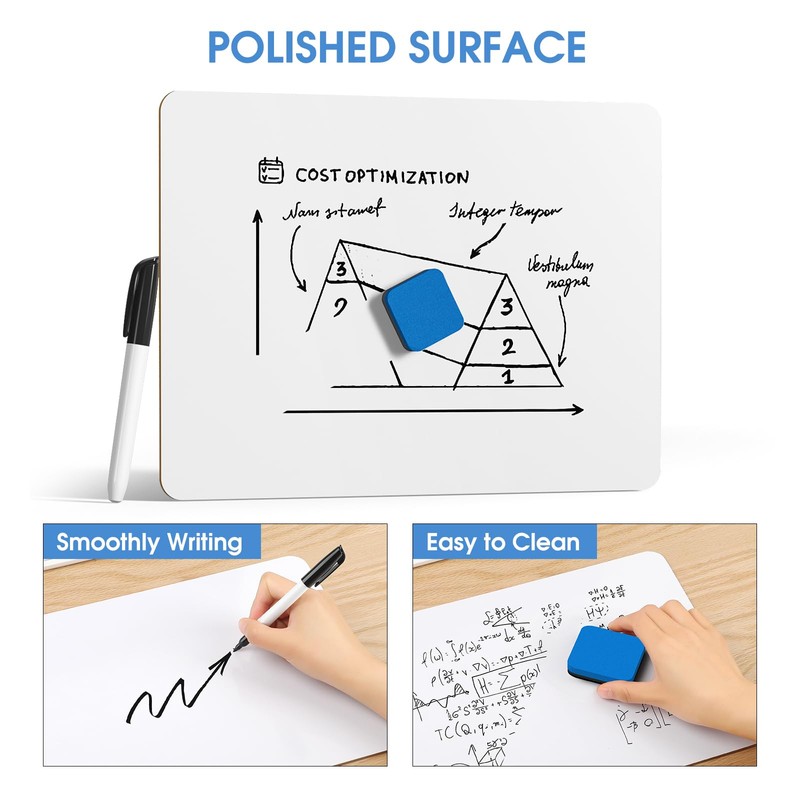 MaxGear Small White Board 2 Pack Dry Erase Boards, 9''x