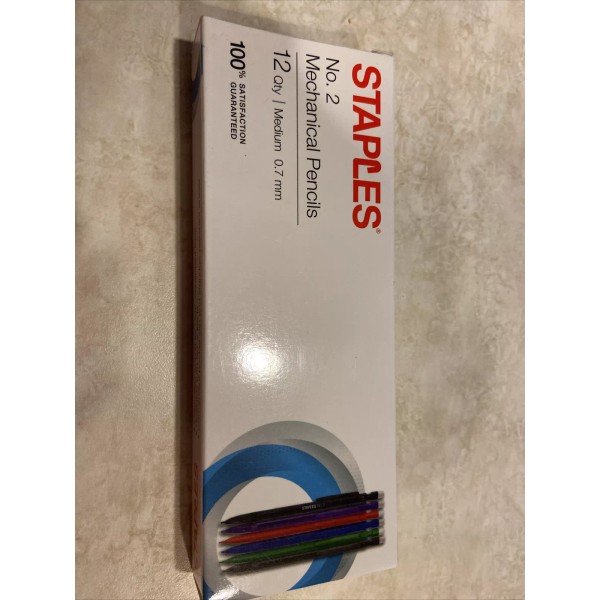 Staples No. 2 Mechanical Pencils (12 pencils per box) Medium