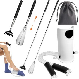 MarginZen Sock Aid Device for Seniors and Mobility Kit – Back Scratcher Edition