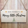 Second Ave Have Yourself A Merry Christmas Wooden Hanging Gift