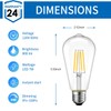 ANWIO ST21 LED Filament Bulb 7W(60 Watt Equivalent) Dimmable 2700K