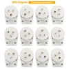 Paquete de 3 enchufes Nema 5-15P 15A 125V, enchufe ajustable