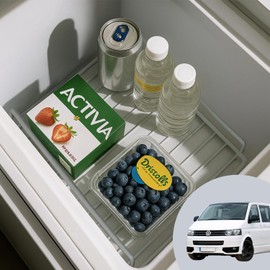 Fridge Shelf for VW T6.1/T6/T5/T4 California/Ford Nugget up to 2023, Shelves for Refrigerators VW Bus, Rustproof Tray, Moisture Mould Protection, Ideal for VW T5 Fridge 39 x 21 cm
