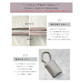 Giselle Women's Crossbody Bag, Shoulder Bag, Smartphone Pouch, Small, Wallet Shoulder Bag, Coin Purse, Lightweight,, Gray / grain gray [strap included]