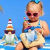 Godeufe Set of 2 Summer Beach Gnome Figures Spring Decoration