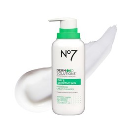 No7 Limpiador Facial Hidratante Derm Solutions - Crema Limpiadora Suave Formulada Con Ceramidas, Niacinamida Y Adaptógenos Para Ayudar A Mantener La Barrera De Hidratación De La Piel - Para Piel Seca