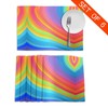 WHJYMX Rainbow Striped Printing Placemats Plate mat 12x18in 6 Pieces