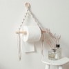 Cabilock 1 x Paper Towel Holder Woven Wall Hanging Macrame