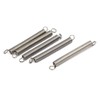 sourcingmap 0.5mmx5mmx50mm 304 Stainless Steel Tension Springs Silver Tone 5pcs