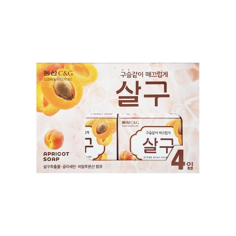 동산 구슬같이 매끄럽게 살구 비누 90g 4입 x 1개 Smooth