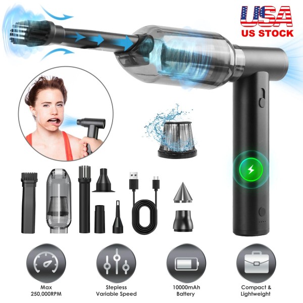 iMounTEK Electric Compressed Air Duster High Speed 250000RPM Cordless Cleaner