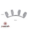 Yoursfs Pendientes de Cuff oreja non-Piercing Cuff Helix Cartílago arete