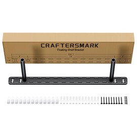 1pc Floating Shelf Hardware Heavy Duty Hidden Shelf Brackets Support,Wall Mounting Invisible Floating Shelves Bracket Without Jig (22" x 6" x 1.5" Without Tools)