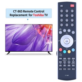 GOUYESHO Replacement Remote Control CT-865 for Toshiba TV Regza 14VL44 15V300P 15V300PG 15VL34 15VL54G 15VL56 15VL56B 26A3001 26EL66Z 26WL65G 26WL66Z 32A 2900P 32A3000PG