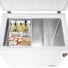 Orgneas 16.5inch Chest Freezer Organizer Bins Deep Freezer Basket Storage