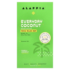 ALAFFIA Everyday Coconut Bar Soap, 8 OZ
