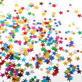 YALiya Confetti, sequins, sequins for crafts, glitter foil confetti, confetti glitter stars sequins, for glitter decoration party, birthday decoration, wedding decoration, confetti decoration (60 g)