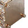 European Style Crystal Storage Box Crystal Jewelry Trinket Box Square