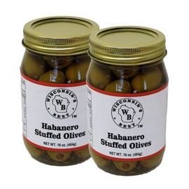 Wisconsin’s Best, LLC Wisconsin's Best - Habanero Stuffed Olives 16 oz. (2 Pack)