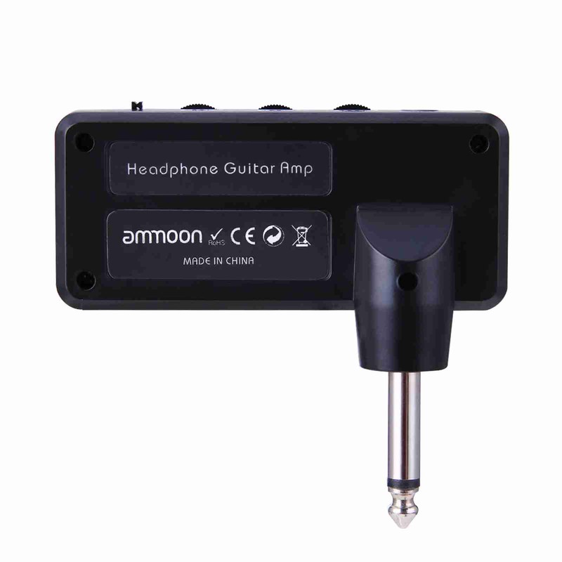 Electric Guitar Headphone Amplifier Amp 3.5mm Headphone Jack Aux In