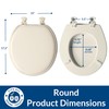 Mayfair Padded Toilet Seat, Cushioned Soft Vinyl over Wood Core