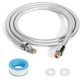 Shower Hose, Universal Shower Hose 2 m with Twist Protection, Flexible PVC Smooth Shower Hoses, High Pressure Shower Hose for Bathroom Fittings, Replacement Silver